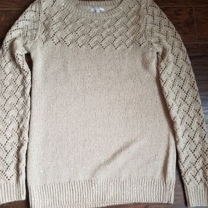 Maurices tan sweater...small